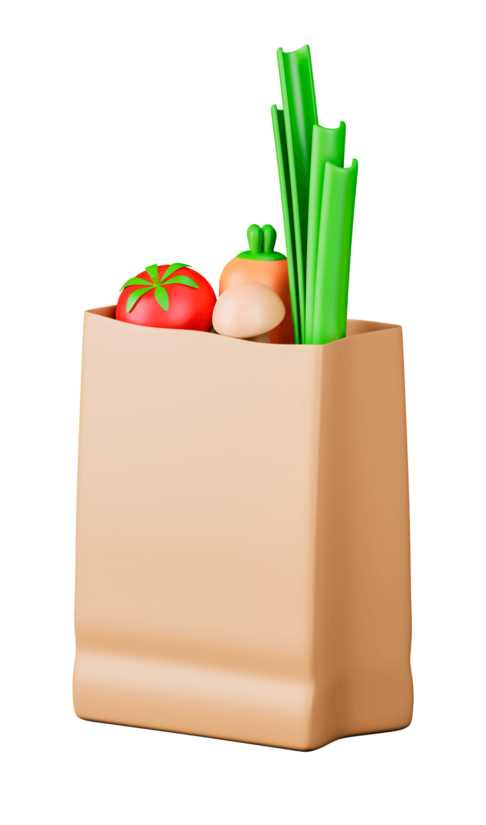bag with convenience food